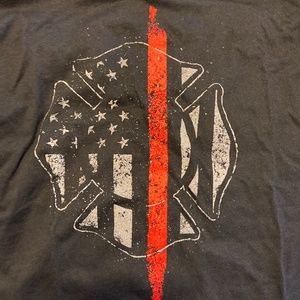 Thin red line firefighter t-shirt
